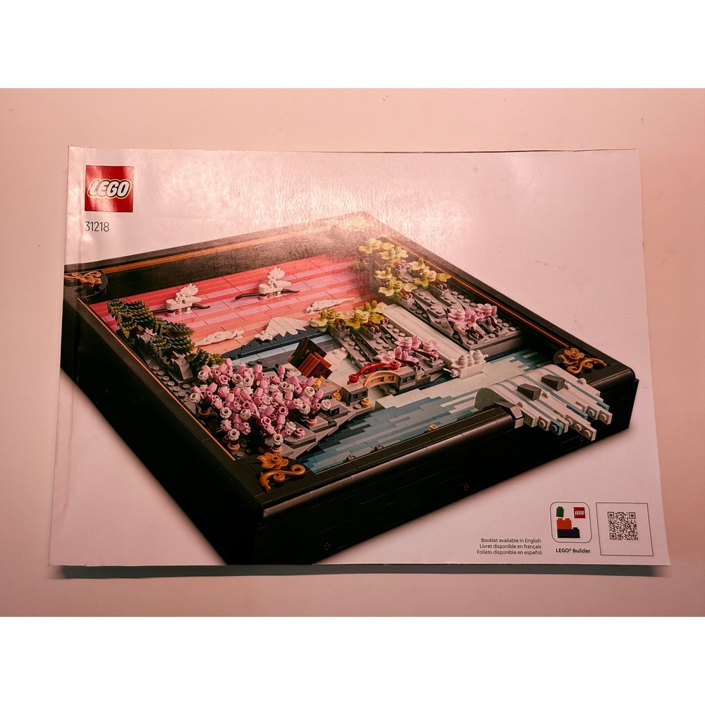 LEGO 31218 Japanese Garden Art Building Instructions Booklet Only Manual
